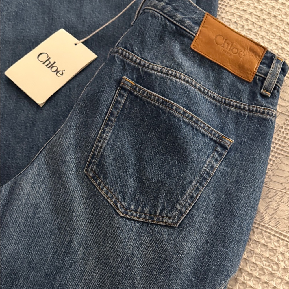 Chloe Blue Denim Flare Jeans
